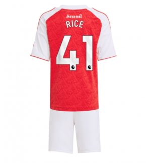 Arsenal Declan Rice #41 Thuis tenue Kinder 2025-26 Korte Mouwen en Broekje