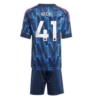 Arsenal Declan Rice #41 Uit tenue Kinder 2025-26 Korte Mouwen en Broekje