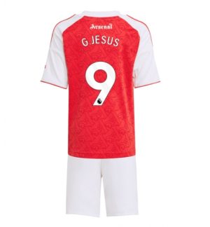 Arsenal Gabriel Jesus #9 Thuis tenue Kinder 2025-26 Korte Mouwen en Broekje
