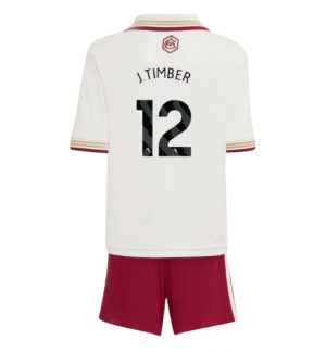 Arsenal Jurrien Timber #12 Derde tenue Kinder 2025-26 Korte Mouwen en Broekje