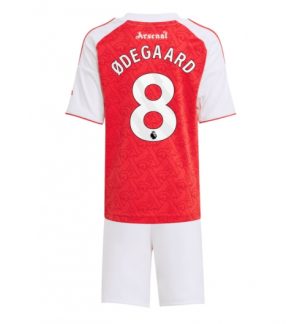 Arsenal Martin Odegaard #8 Thuis tenue Kinder 2025-26 Korte Mouwen en Broekje