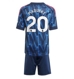 Arsenal Noni Madueke #20 Uit tenue Kinder 2025-26 Korte Mouwen en Broekje