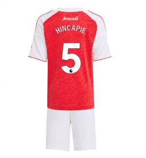 Arsenal Piero Hincapie #5 Thuis tenue Kinder 2025-26 Korte Mouwen en Broekje