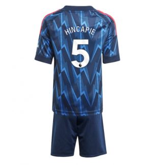 Arsenal Piero Hincapie #5 Uit tenue Kinder 2025-26 Korte Mouwen en Broekje