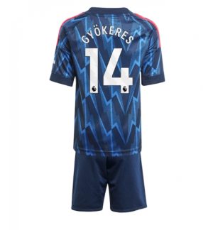 Arsenal Viktor Gyokeres #14 Uit tenue Kinder 2025-26 Korte Mouwen en Broekje