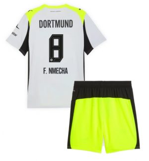 Borussia Dortmund Felix Nmecha #8 Uit tenue Kinder 2025-26 Korte Mouwen en Broekje
