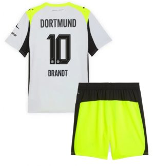Borussia Dortmund Julian Brandt #10 Uit tenue Kinder 2025-26 Korte Mouwen en Broekje