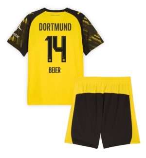Borussia Dortmund Maximilian Beier #14 Thuis tenue Kinder 2025-26 Korte Mouwen en Broekje