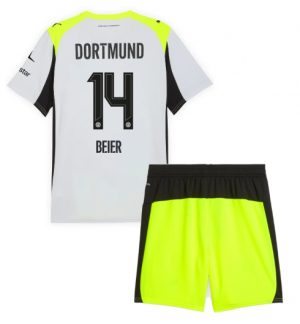 Borussia Dortmund Maximilian Beier #14 Uit tenue Kinder 2025-26 Korte Mouwen en Broekje