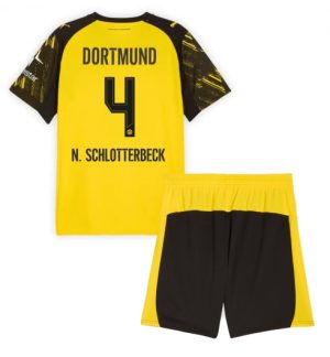 Borussia Dortmund Nico Schlotterbeck #4 Thuis tenue Kinder 2025-26 Korte Mouwen en Broekje
