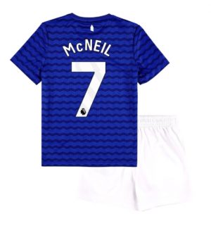 Everton Dwight McNeil #7 Thuis tenue Kinder 2025-26 Korte Mouwen en Broekje