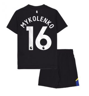 Everton Vitaliy Mykolenko #16 Derde tenue Kinder 2025-26 Korte Mouwen en Broekje Everton Vitaliy Mykolenko #16 Derde tenue Kinder 2025-26 Korte Mouwen en Broekje
