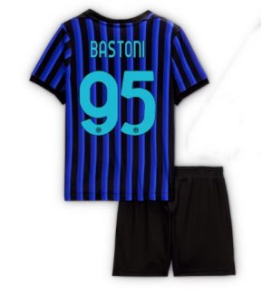 Inter Milan Alessandro Bastoni #95 Thuis tenue Kinder 2025-26 Korte Mouwen en Broekje