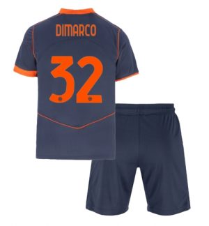 Inter Milan Federico Dimarco #32 Derde tenue Kinder 2025-26 Korte Mouwen en Broekje