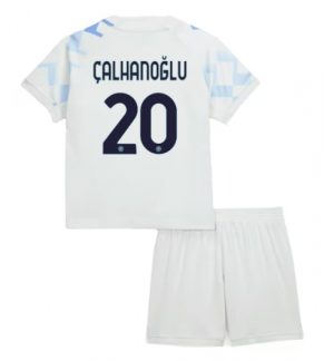Inter Milan Hakan Calhanoglu #20 Uit tenue Kinder 2025-26 Korte Mouwen en Broekje