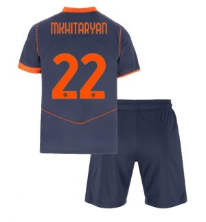 Inter Milan Henrikh Mkhitaryan #22 Derde tenue Kinder 2025-26 Korte Mouwen en Broekje