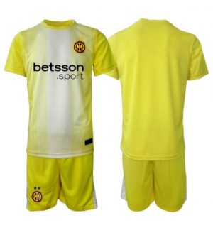 Inter Milan Keeper Uit tenue Kinder 2025-26 Korte Mouwen en Broekje