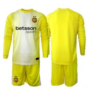Inter Milan Keeper Uit tenue Kinder 2025-26 Lange Mouwen (+ broek)