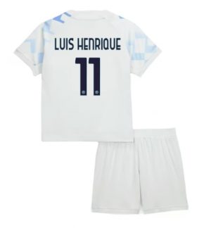 Inter Milan Luis Henrique #11 Uit tenue Kinder 2025-26 Korte Mouwen en Broekje