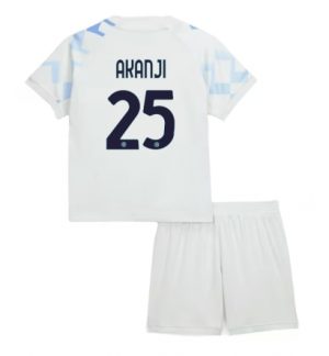 Inter Milan Manuel Akanji #25 Uit tenue Kinder 2025-26 Korte Mouwen en Broekje