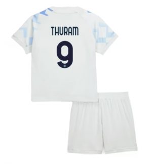 Inter Milan Marcus Thuram #9 Uit tenue Kinder 2025-26 Korte Mouwen en Broekje