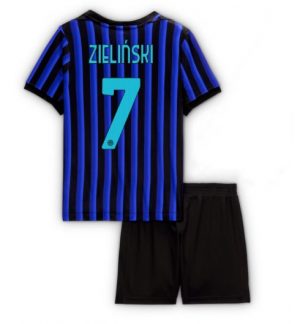 Inter Milan Piotr Zielinski #7 Thuis tenue Kinder 2025-26 Korte Mouwen en Broekje