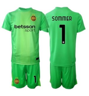 Inter Milan Yann Sommer #1 Keeper Derde tenue Kinder 2025-26 Korte Mouwen en Broekje