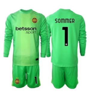 Inter Milan Yann Sommer #1 Keeper Derde tenue Kinder 2025-26 Lange Mouwen (+ broek)