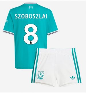 Liverpool Dominik Szoboszlai #8 Derde tenue Kinder 2025-26 Korte Mouwen en Broekje