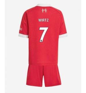Liverpool Florian Wirtz #7 Thuis tenue Kinder 2025-26 Korte Mouwen en Broekje