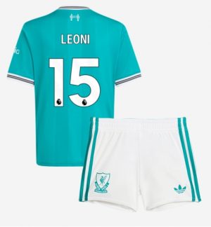 Liverpool Giovanni Leoni #15 Derde tenue Kinder 2025-26 Korte Mouwen en Broekje