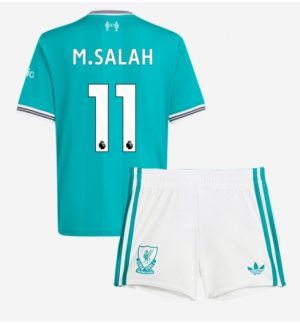 Liverpool Mohamed Salah #11 Derde tenue Kinder 2025-26 Korte Mouwen en Broekje