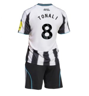 Newcastle United Sandro Tonali #8 Thuis tenue Kinder 2025-26 Korte Mouwen en Broekje Newcastle United Sandro Tonali #8 Thuis tenue Kinder 2025-26 Korte Mouwen en Broekje