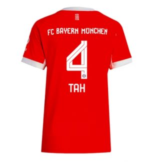 Bayern Munich Jonathan Tah #4 Thuis tenue Dames 2025-26 Korte Mouw