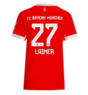 Bayern Munich Konrad Laimer #27 Thuis tenue Dames 2025-26 Korte Mouw