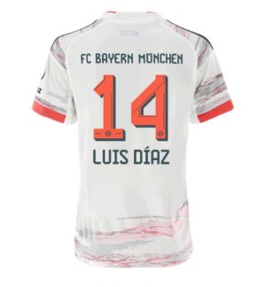 Bayern Munich Luis Diaz #14 Uit tenue Dames 2025-26 Korte Mouw