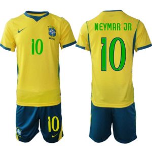 Brazilië WK 2026 Thuistenue Heren Neymar #10 Voetbalshirt + Shorts Brazilië WK 2026 Thuistenue Heren Neymar #10 Voetbalshirt + Shorts