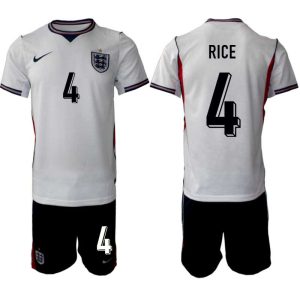 Engeland WK 2026 Thuistenue Heren – Declan Rice #4 Voetbalshirt + Shorts