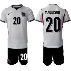 Engeland WK 2026 Thuistenue Heren – James Maddison #20 Voetbalshirt + Shorts