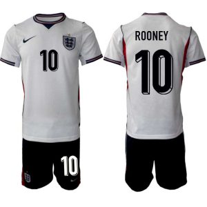 Engeland WK 2026 Thuistenue Heren – Wayne Rooney #10 Voetbalshirt + Shorts