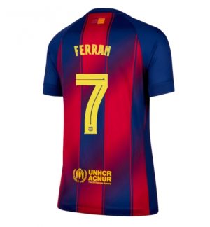 FC Barcelona Ferran Torres #7 Thuis tenue Dames 2025-26 Korte Mouw