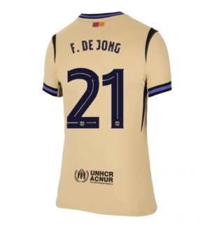 FC Barcelona Frenkie de Jong #21 Uit tenue Dames 2025-26 Korte Mouw