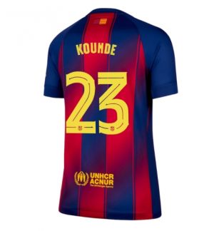 FC Barcelona Jules Kounde #23 Thuis tenue Dames 2025-26 Korte Mouw