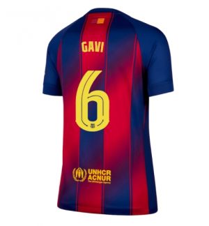 FC Barcelona Paez Gavi #6 Thuis tenue Dames 2025-26 Korte Mouw