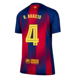 FC Barcelona Ronald Araujo #4 Thuis tenue Dames 2025-26 Korte Mouw
