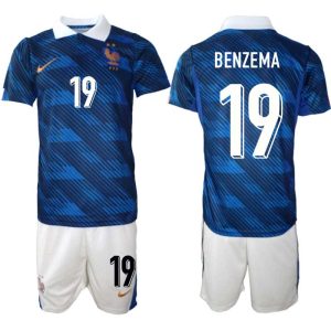 Frankrijk WK 2026 Thuistenue Heren – Karim Benzema #19 Voetbalshirt + Shorts