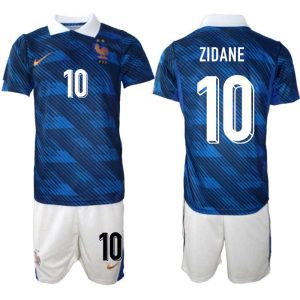 Frankrijk WK 2026 Thuistenue Heren – Zinedine Zidane #10 Voetbalshirt + Shorts Frankrijk WK 2026 Thuistenue Heren – Zinedine Zidane #10 Voetbalshirt + Shorts
