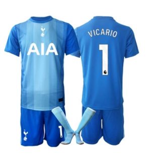 Tottenham Hotspur Guglielmo Vicario #1 Keeper Uit tenue Kinder 2025-26 Korte Mouwen en Broekje