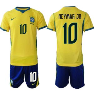 Brazilië Thuistenue WK 2026 Heren – Neymar #10 Voetbalshirt + Shorts Set