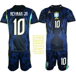 Brazilië Uittenue WK 2026 Kinderen – Neymar #10 Voetbalshirt + Shorts Set